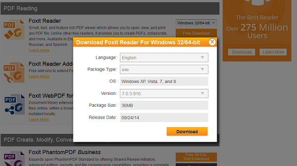 Download Foxit Reader